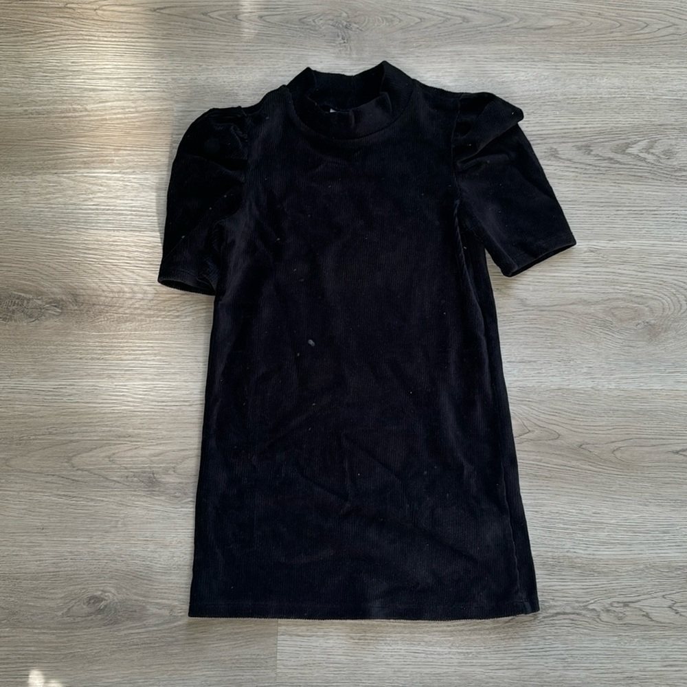 CHILDREN’S Black Velour Dress NWT